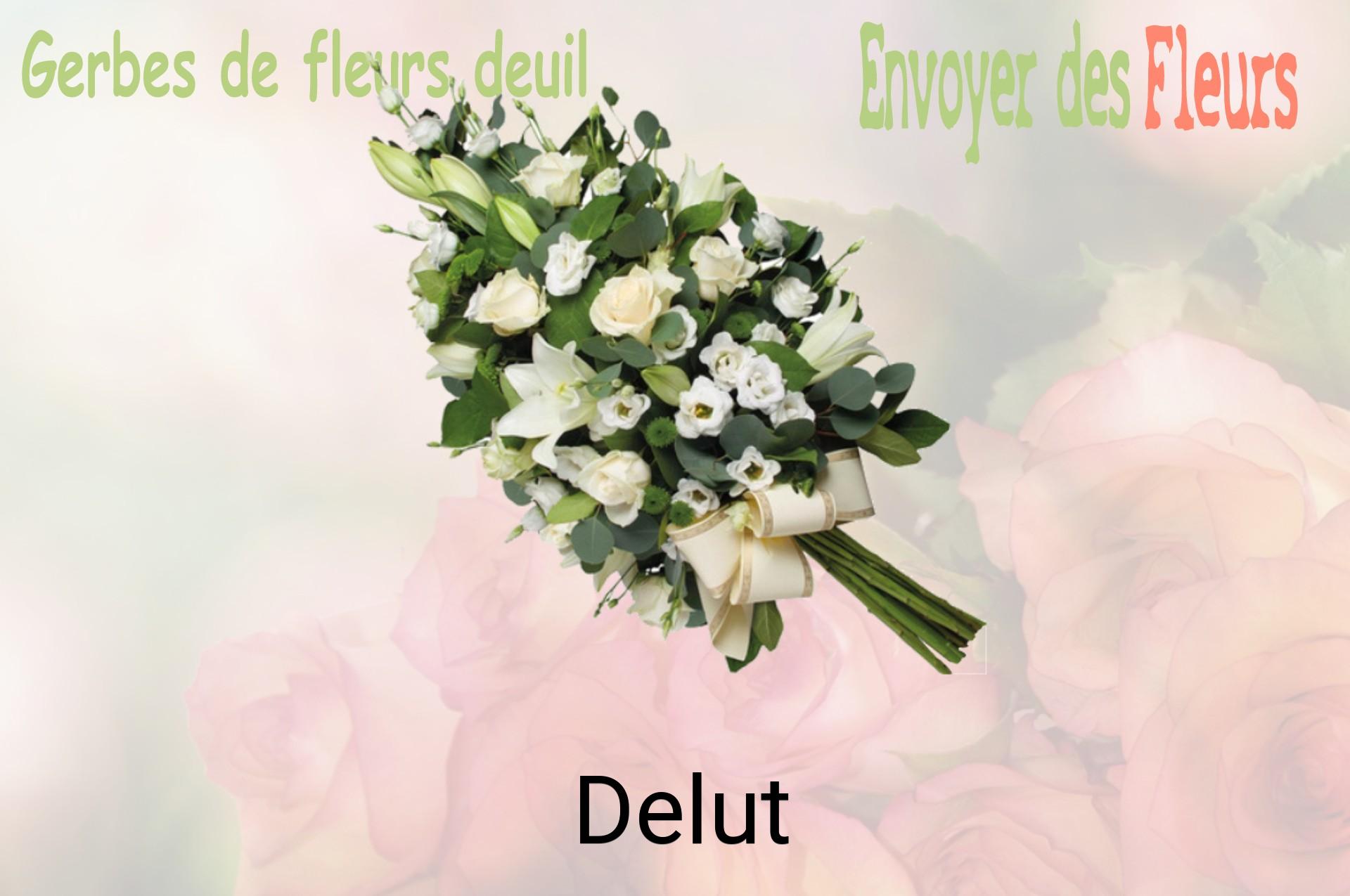 Gerbe de fleurs de deuil livrée à Delut